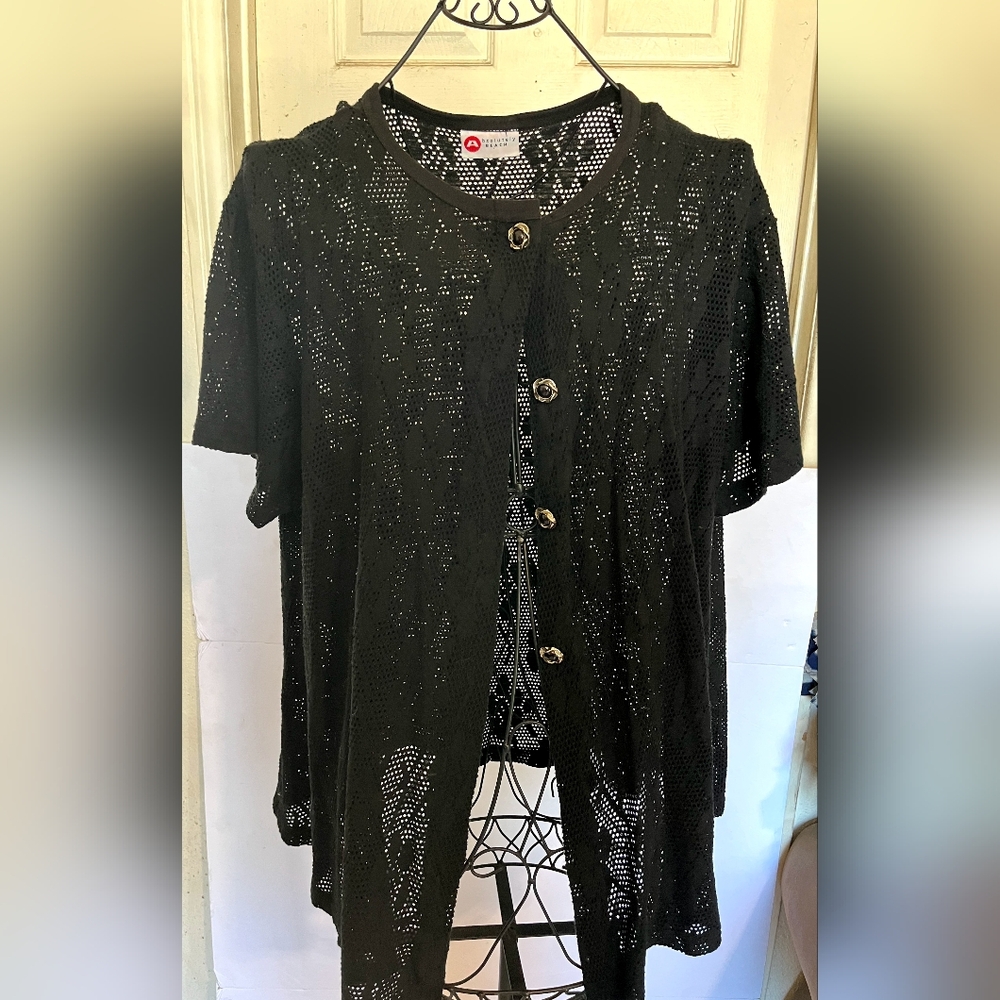 Absolutely Beach Black Swim Coverup